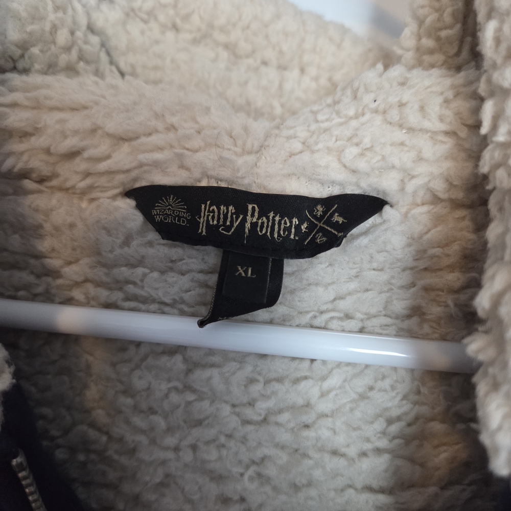 Warner Bros. Harry Potter Ravenclaw Navy Hoodie With Cream Fleece Jacket - Picture 2 of 3